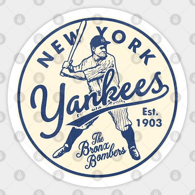 Old Style New York Yankees FULL SIZE by Buck Tee Sticker by Buck Tee